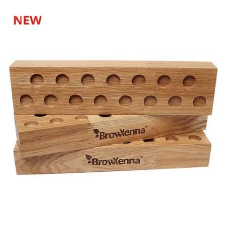 BrowXenna - Soporte de exhibición de madera (15 asientos)
