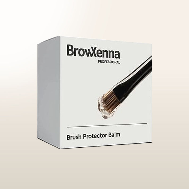 Bálsamo protector de brochas BROWXENNA® en caja con brocha aplicadora