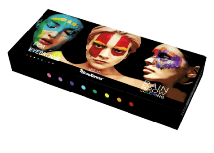 BrowXenna – Rainbrow Coloring Set de 8 tintes coloridos para cejas