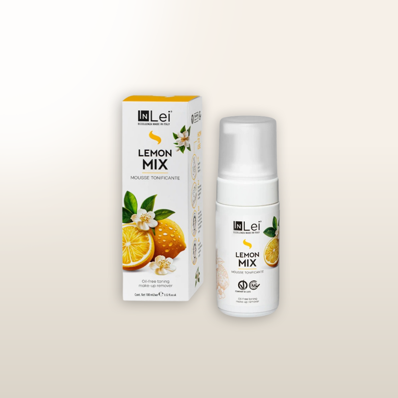 Mousse Lemon Mix 100 ml, limpiadora y tonificante para pestañas, cejas y rostro.