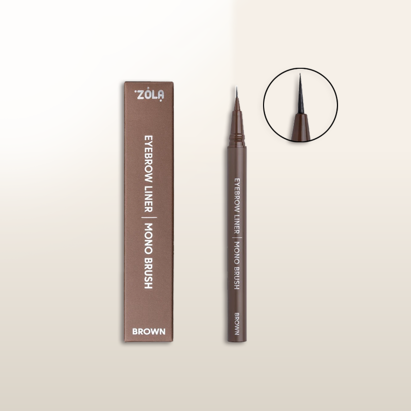 ZOLA® Eyebrow Liner Quad Brush Brown