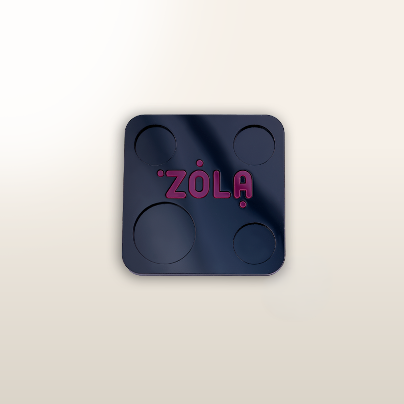 Paleta de mezcla ZOLA® con 4 compartimentos, azul oscura