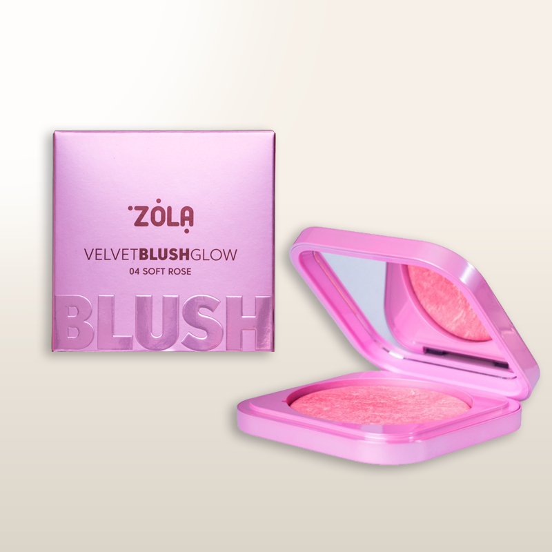 ZOLA VELVET BLUSH GLOW 04 SOFT ROSE
