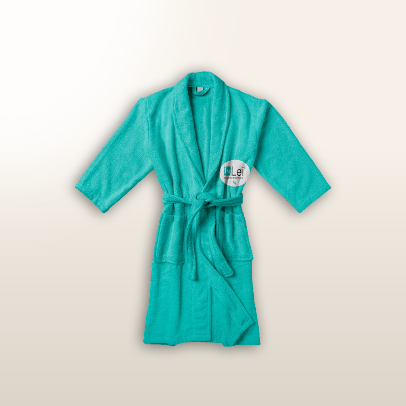 INLEI® Accappatoio – Bata de algodón puro