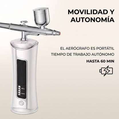 OKO LASH&BROW PORTABLE AIRBRUSH WITH LED DISPLAY NOZZLE 0.4 MM