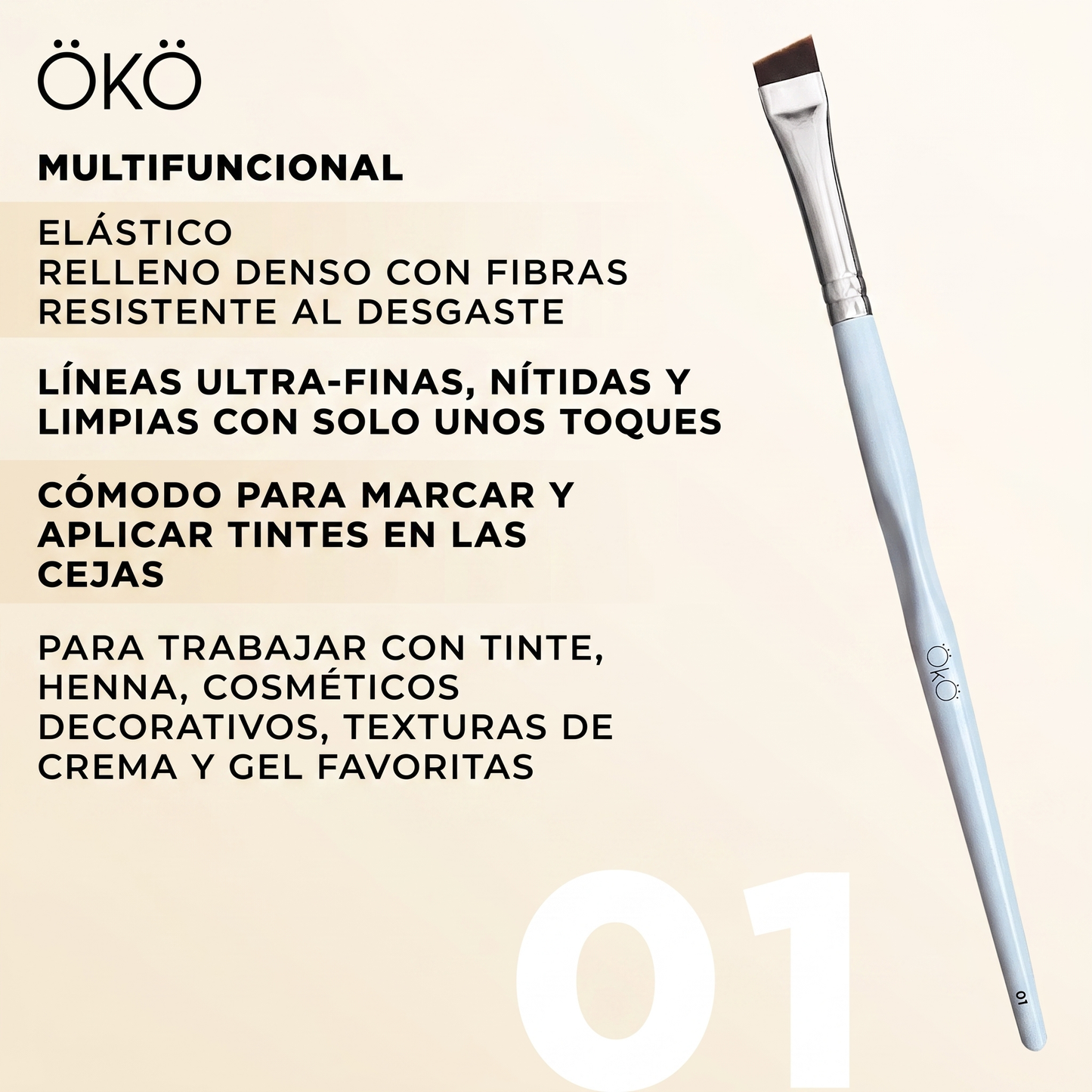 OKO LASH&BROW LARGE ANGLED BRUSH 1