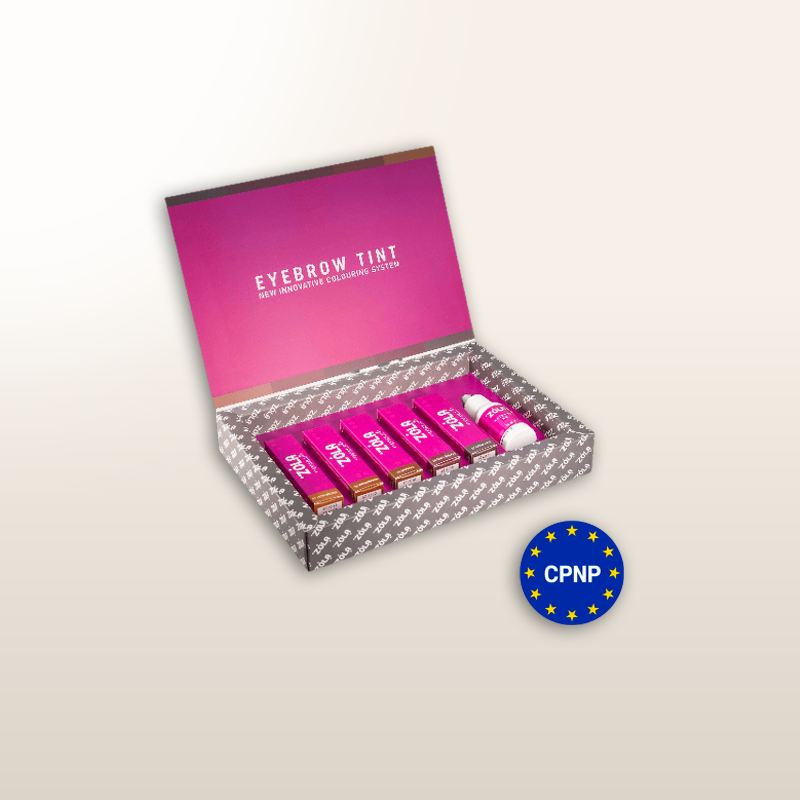ZOLA® set de 5 tintes para cejas con colágeno y oxidante 3%