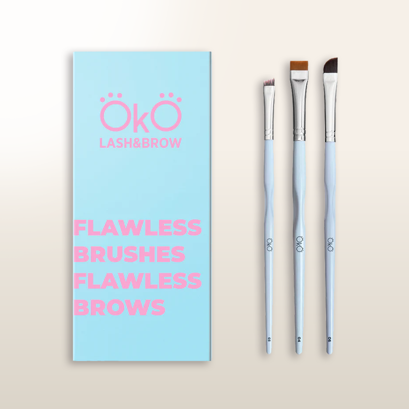 OKO LASH&BROW FLAWLESS BRUSHES – FLAWLESS BROWS BRUSH SET