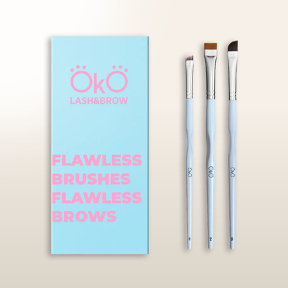 OKO LASH&BROW FLAWLESS BRUSHES – FLAWLESS BROWS BRUSH SET