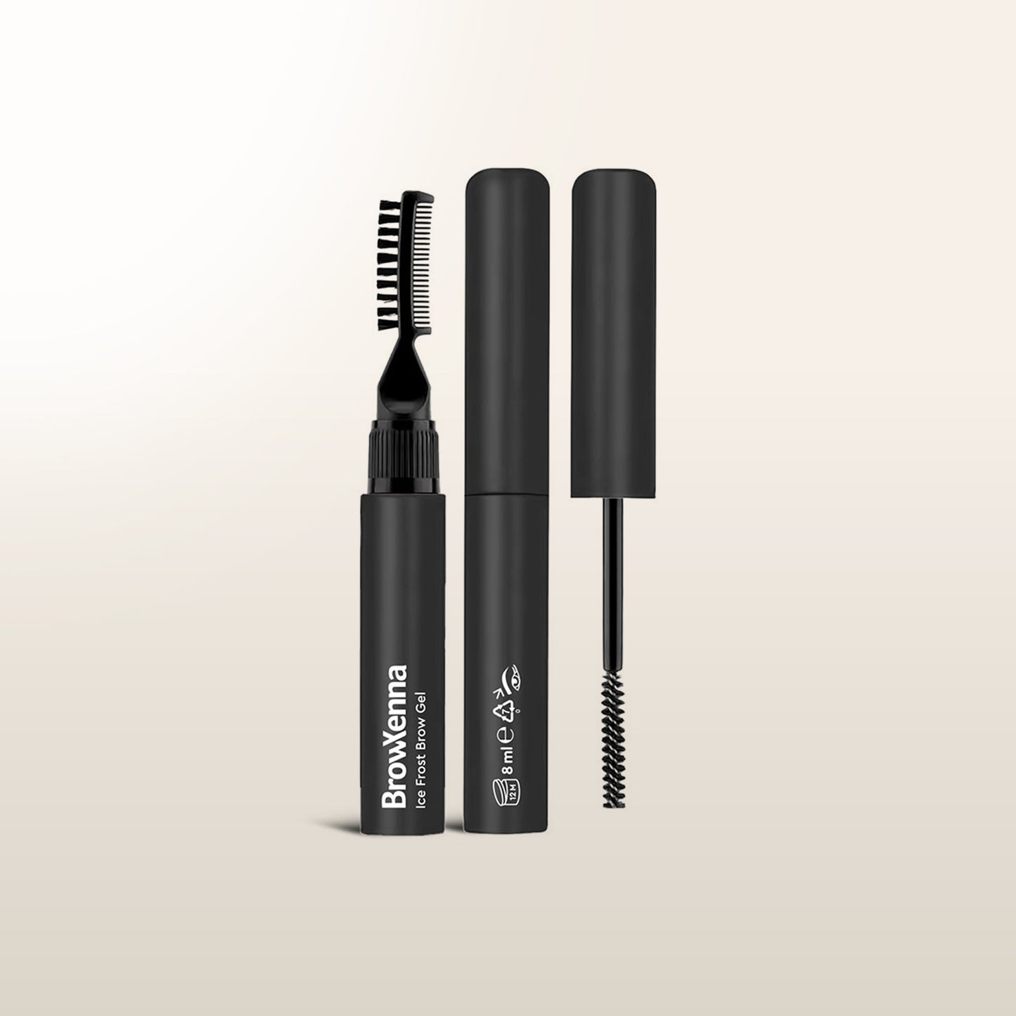 BrowXenna® Ice Frost Brow Gel – High Strong Hold Styling Gel with Lami Effect & Dual Brushes (8 ml)
