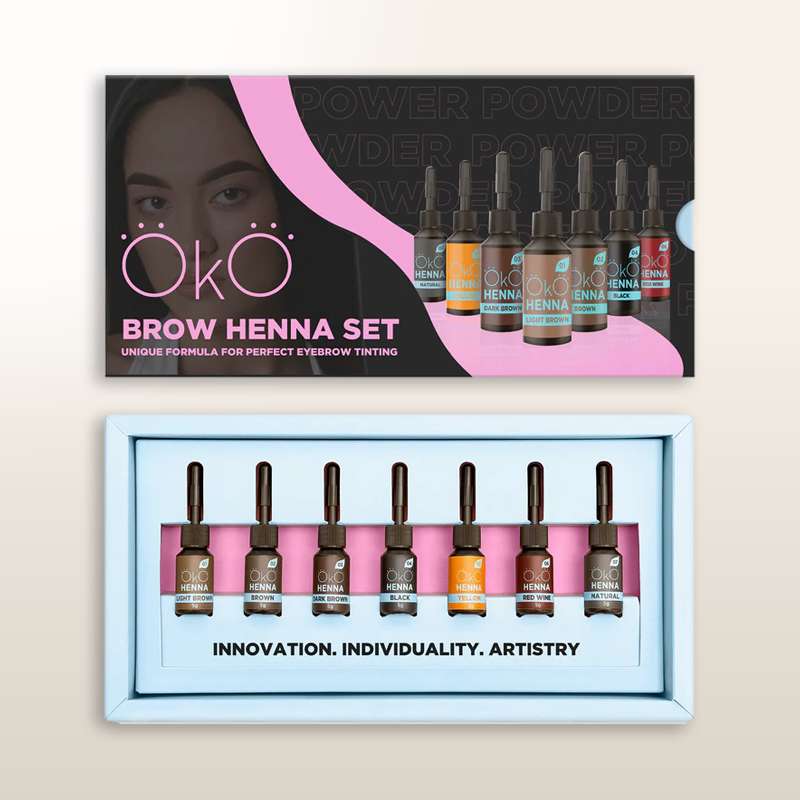 OKO LASH&BROW POWER POWDER HENNA SET 5 G