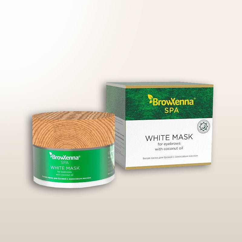 BROWXENNA® WHITE MASK WITH COCONUT OIL FOR EYEBROWS – 15 G
