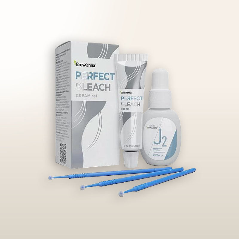 BrowXenna® Perfect Bleach Professional Set (crema de decoloración + activador)