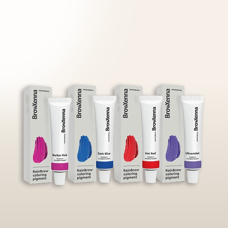 BrowXenna® RainBrow Coloring set de pigmentos directos para cejas