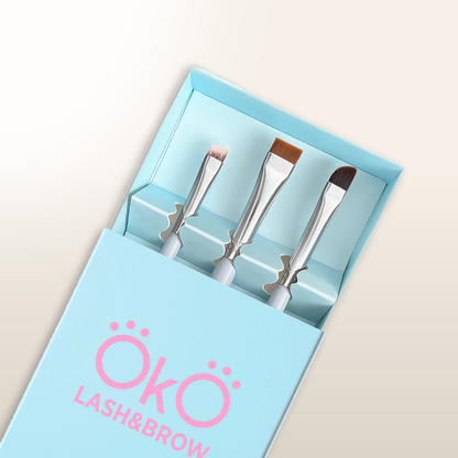 OKO LASH&BROW FLAWLESS BRUSHES – FLAWLESS BROWS BRUSH SET