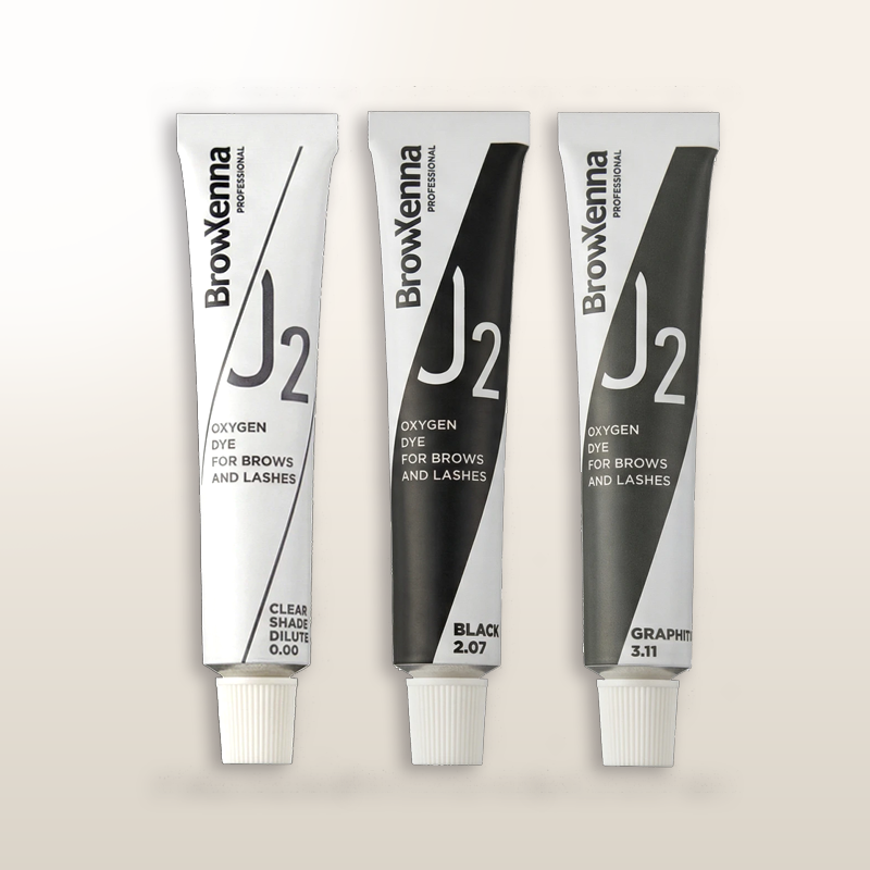 BrowXenna® OXYGEN J2 Mini kit profesional de coloración de cejas y pestañas