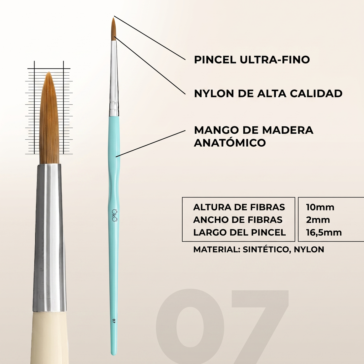 OKO LASH&BROW ULTRA THIN BRUSH 7