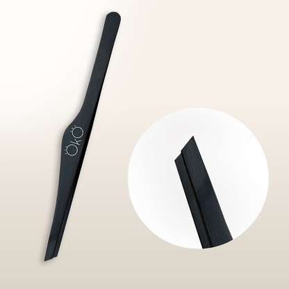OKO LASH&BROW MAGNETIC BEVELED HAND SHARPENED EYEBROW TWEEZER