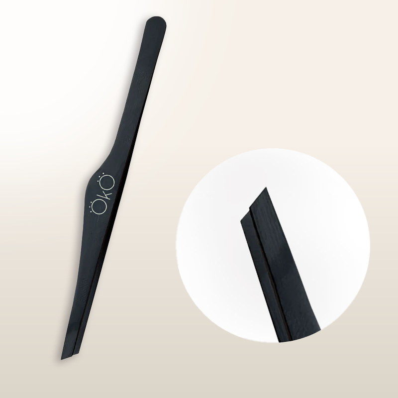 OKO LASH&BROW MAGNETIC BEVELED HAND SHARPENED EYEBROW TWEEZER