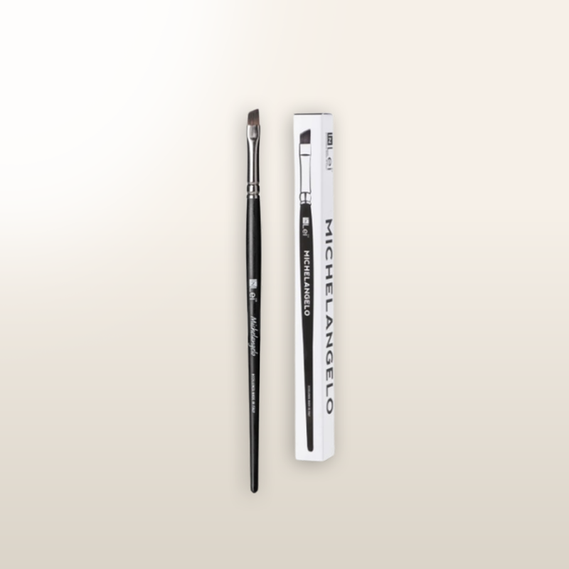 INLEI® MICHELANGELO – PINCEL PROFESIONAL OBLICUO PARA CEJAS