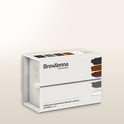 BrowXenna® OXYGEN J2 Mini kit profesional de coloración de cejas y pestañas