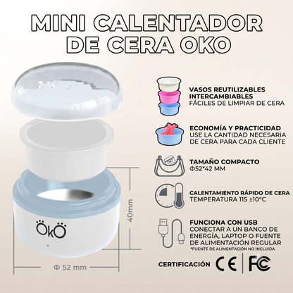 OKO LASH&BROW MINI WAX HEATER BLACK