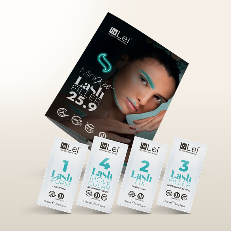 InLei® Lash Filler 25.9 kit mini de 4 pasos en sobres