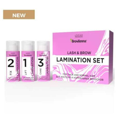 BrowXenna Kit de laminación de cejas y pestañas 1+2+3.